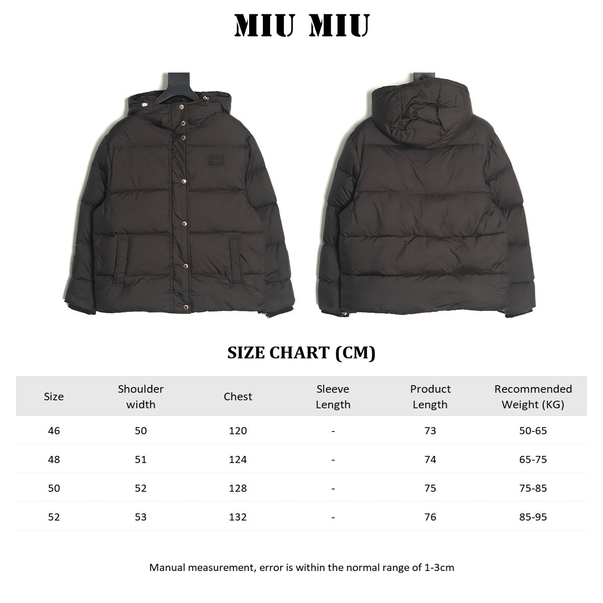 M1v M1v mm short puffer jacket