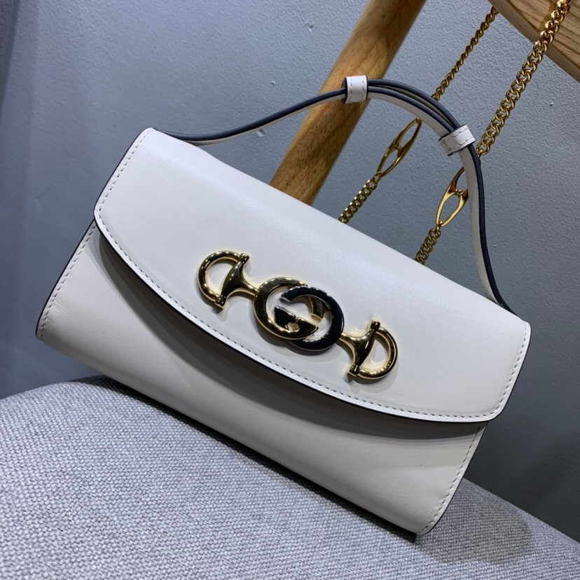 G*u*i zumi smooth leather mini shoulder bag