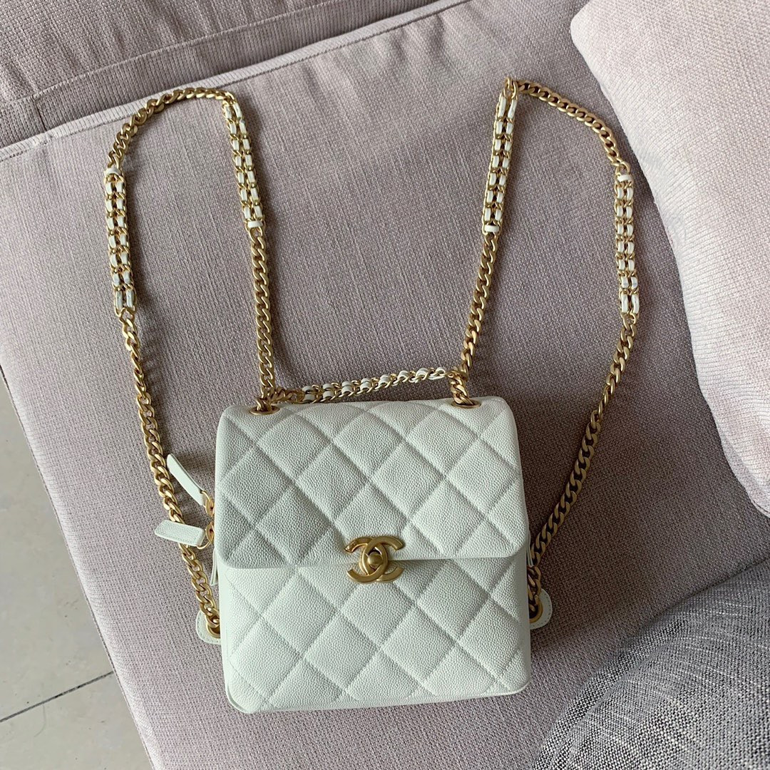 Ch*el ado backpack in white