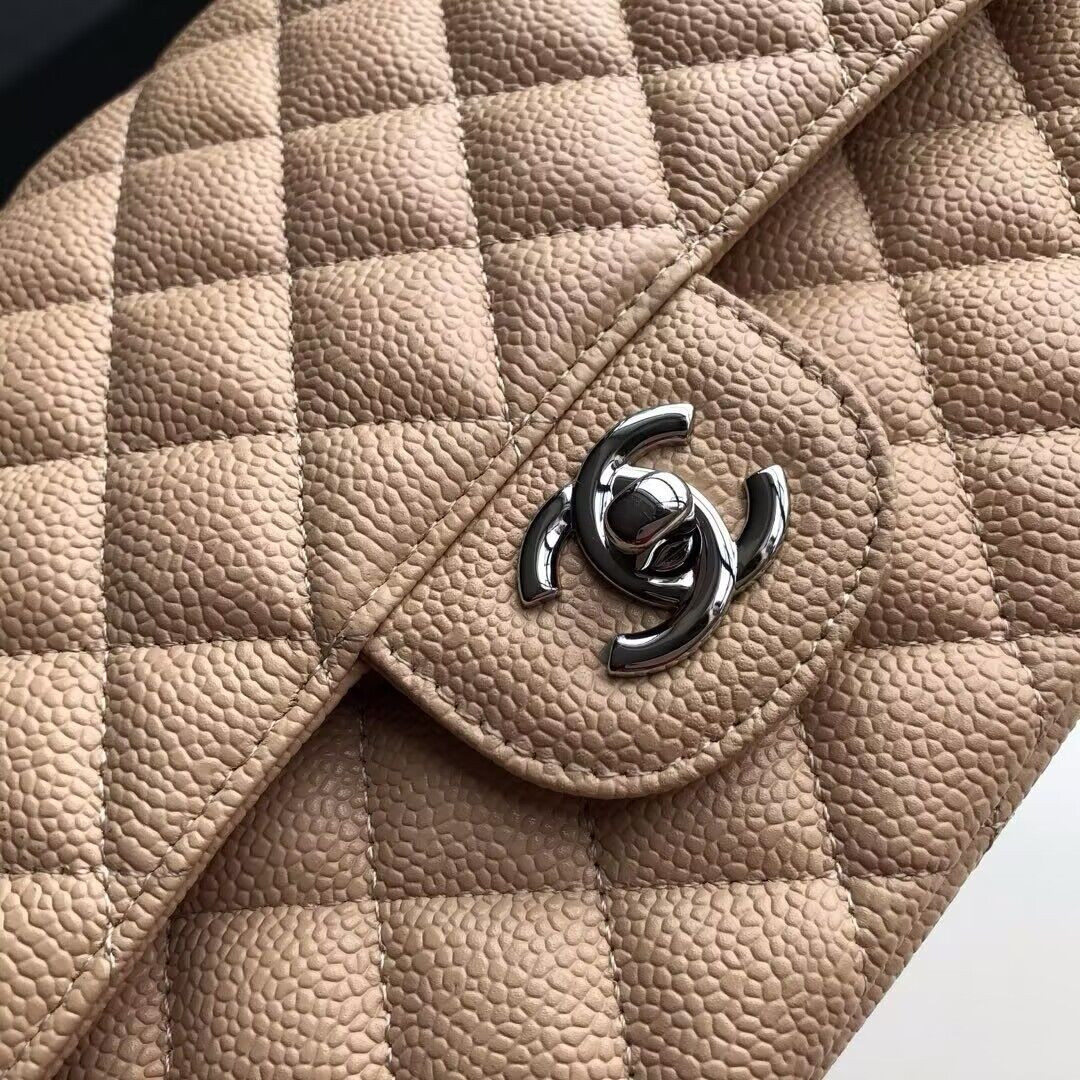 Ch*el classic flaps mediun caviar leather