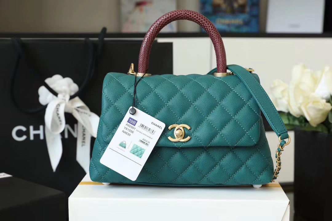 Coco handle bags calfskin leather
