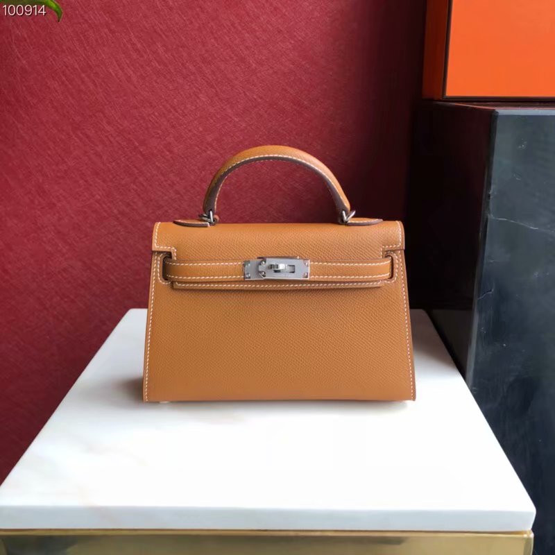 H**mes epsom handmade kelly mini 19