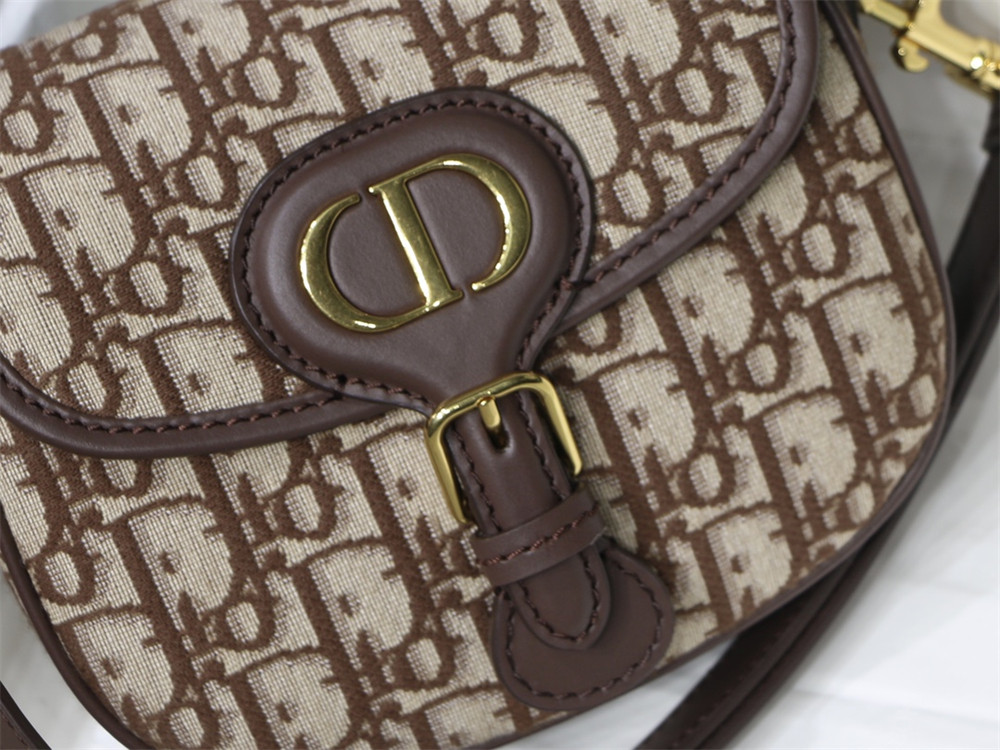 medium D*or bobby bag brown D*or oblique jacquard