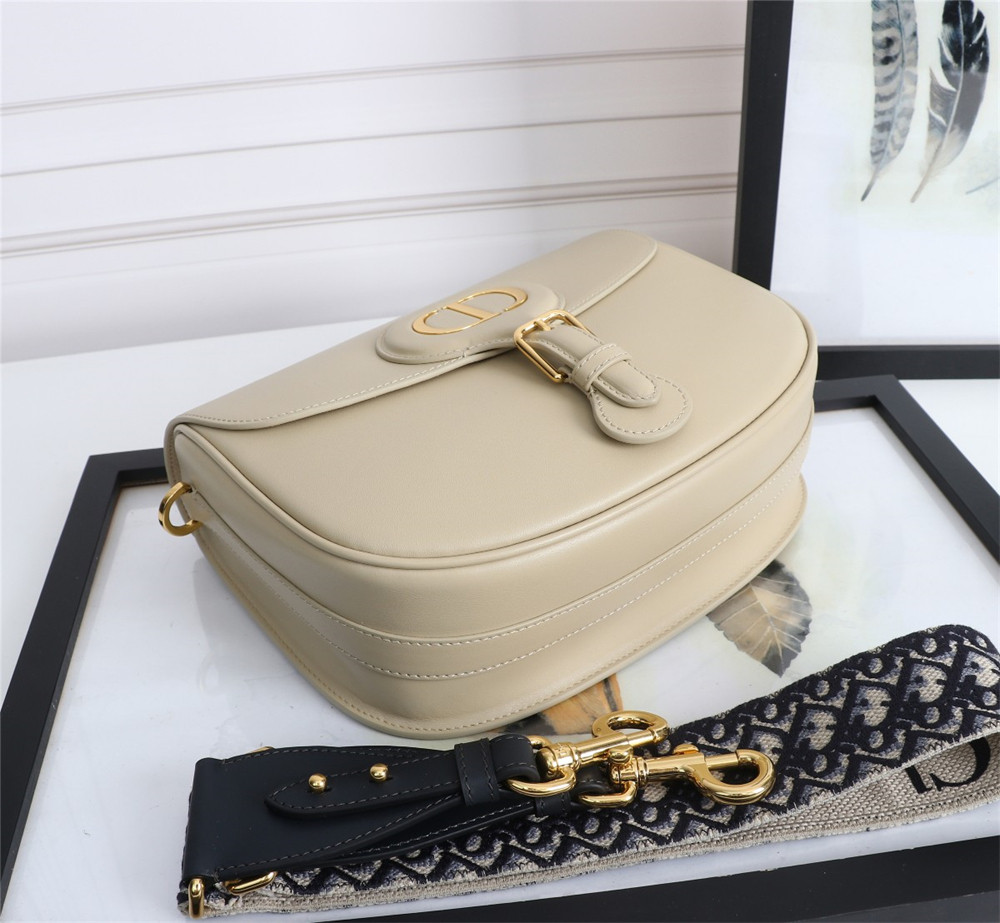 large D*or bobby bag beige box calfskin