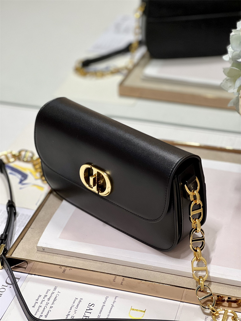 D*or 30 montaigne avenue black 22.5 x 12.5 x 6.5 cm