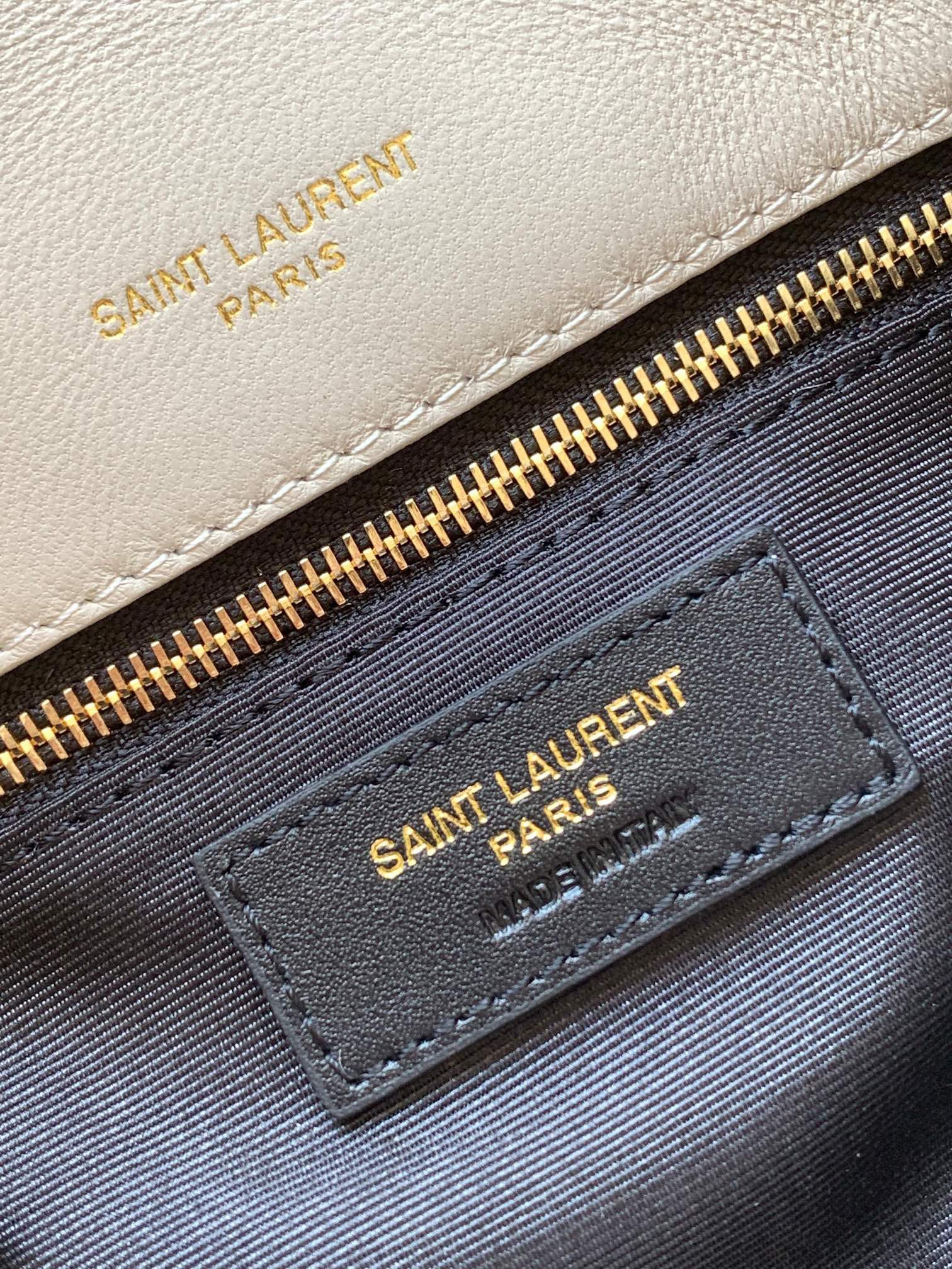 Y*L puffer medium in nappa leather white 13.7 x 9 x 5.3 inches