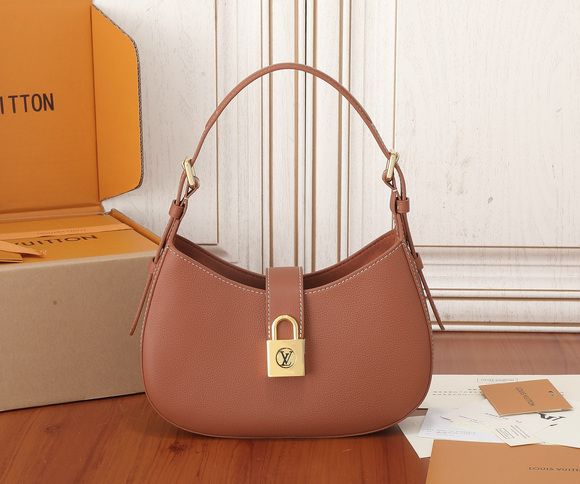 LV Low Key Shoulder Bag M24885 10.2 x 7.1 x 2.8 inches