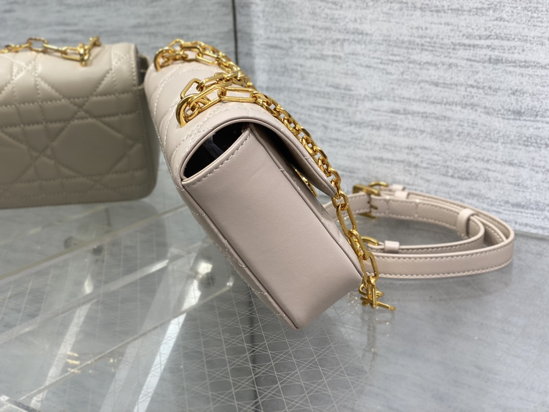 D*or mini D*or ange bag pink macrocannage calfskin 20 x 12 x 5 cm