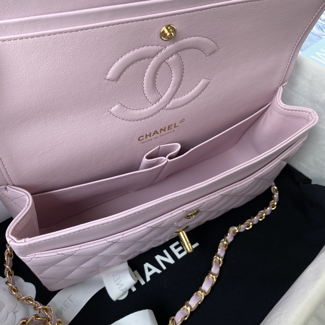 Ch*el classic flap bag 15.5×25.5×6.5cm
