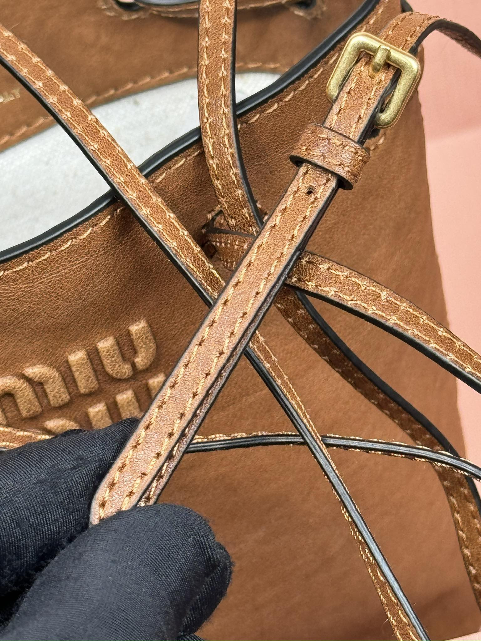 M1v M1v nappa leather mini bag 17x14x6cm