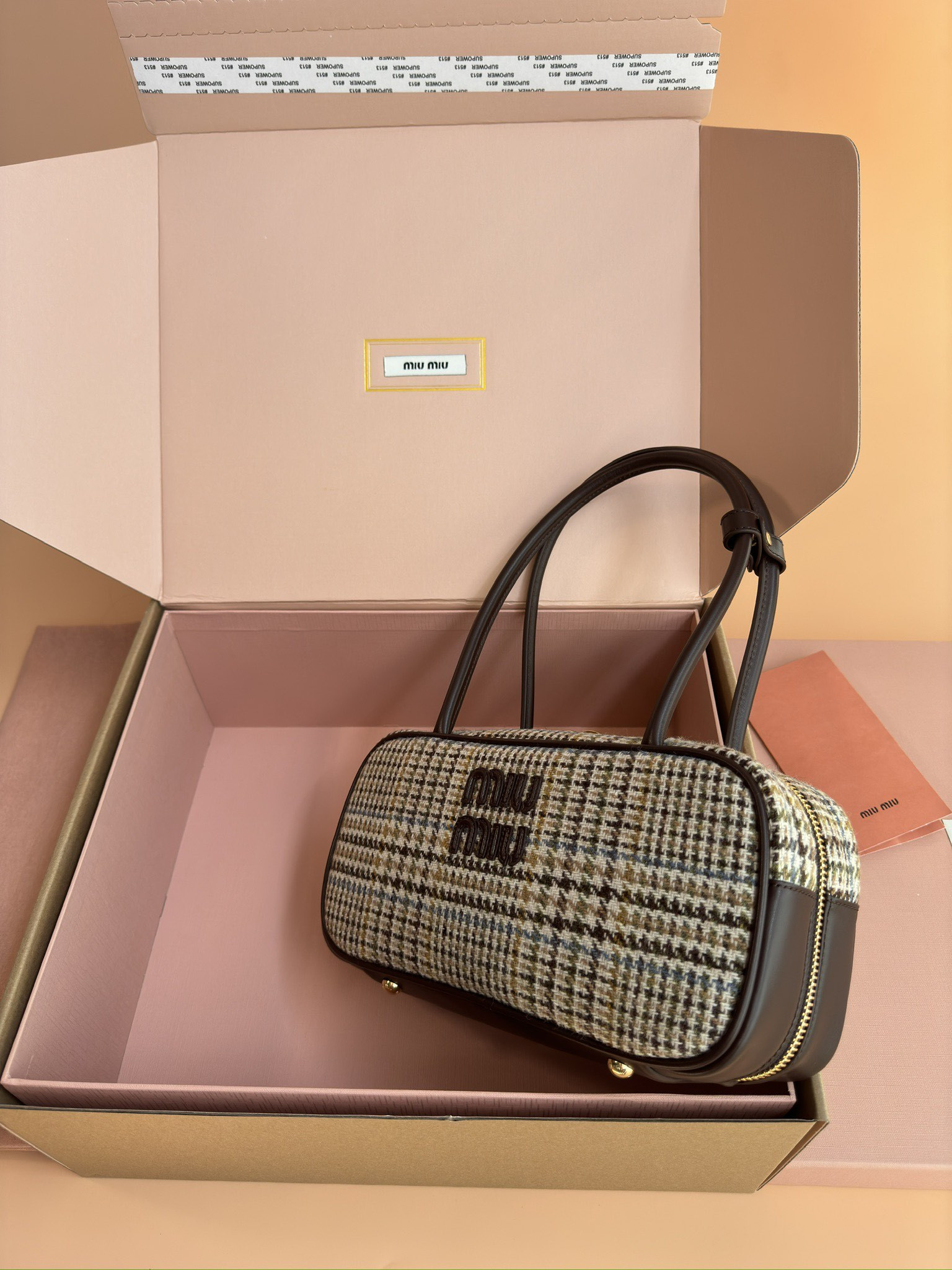 M1v M1v leather beau bag 28×15×9cm