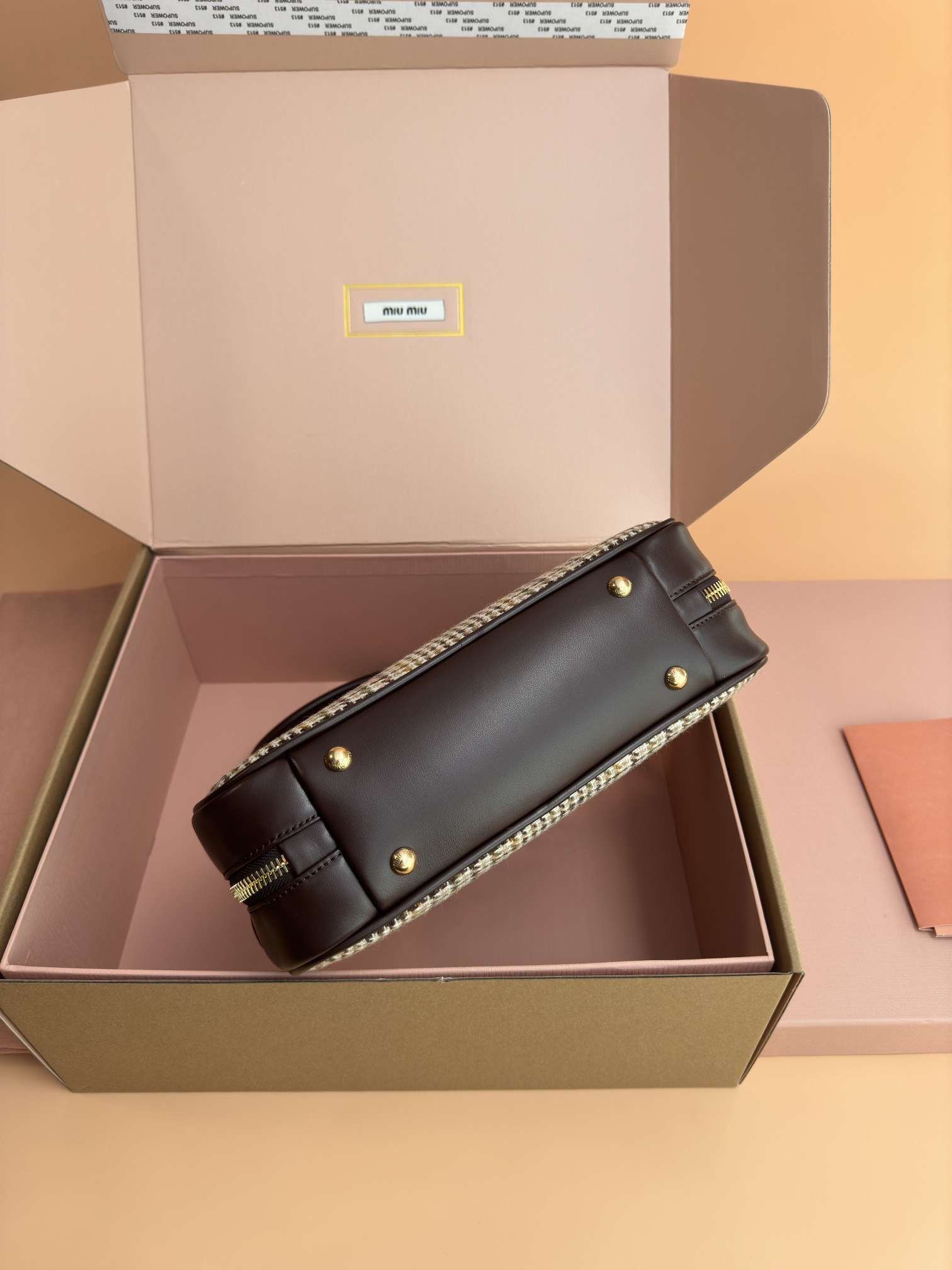 M1v M1v leather beau bag 28×15×9cm