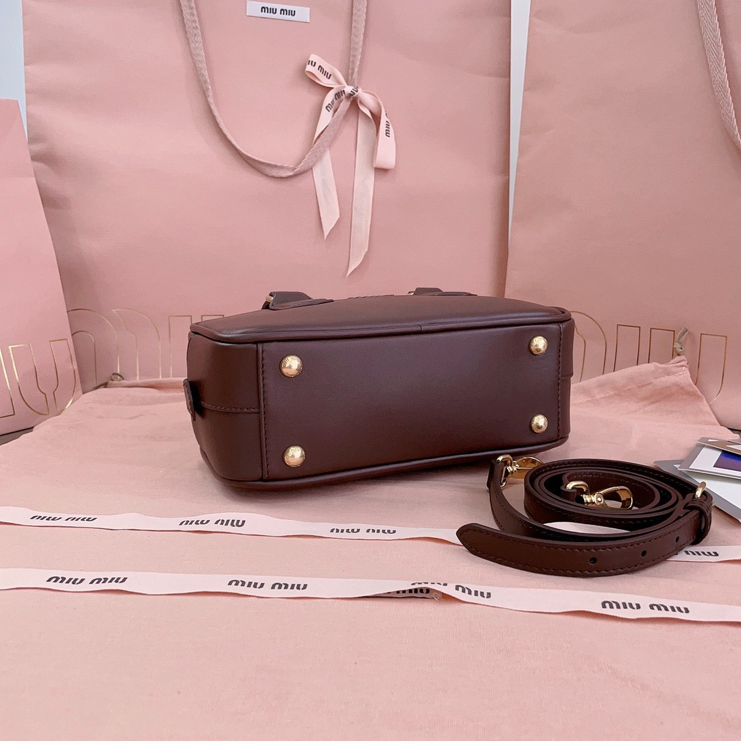 Miu Miu Arcadie leather bag 10.5x22x7.5cm