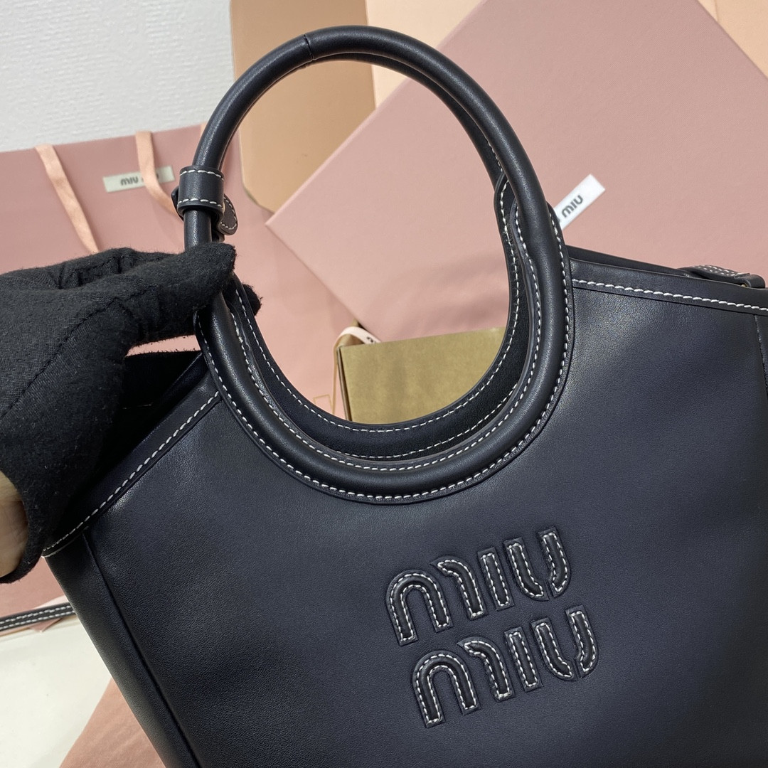 M1v M1v ivy leather bag 23.5x22x12cm
