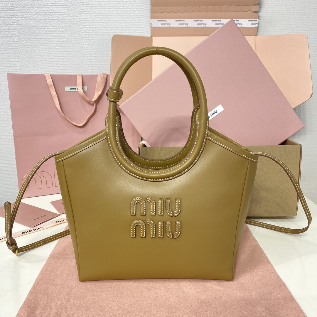 M1v M1v ivy leather bag 23.5x22x12cm