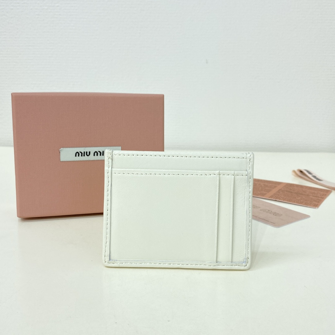 M1v M1v matelassé nappa leather card holder 8x10.5cm