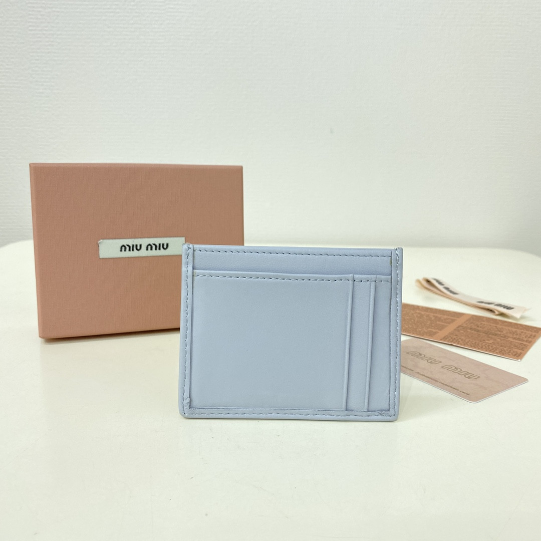 M1v M1v matelassé nappa leather card holder 8x10.5cm