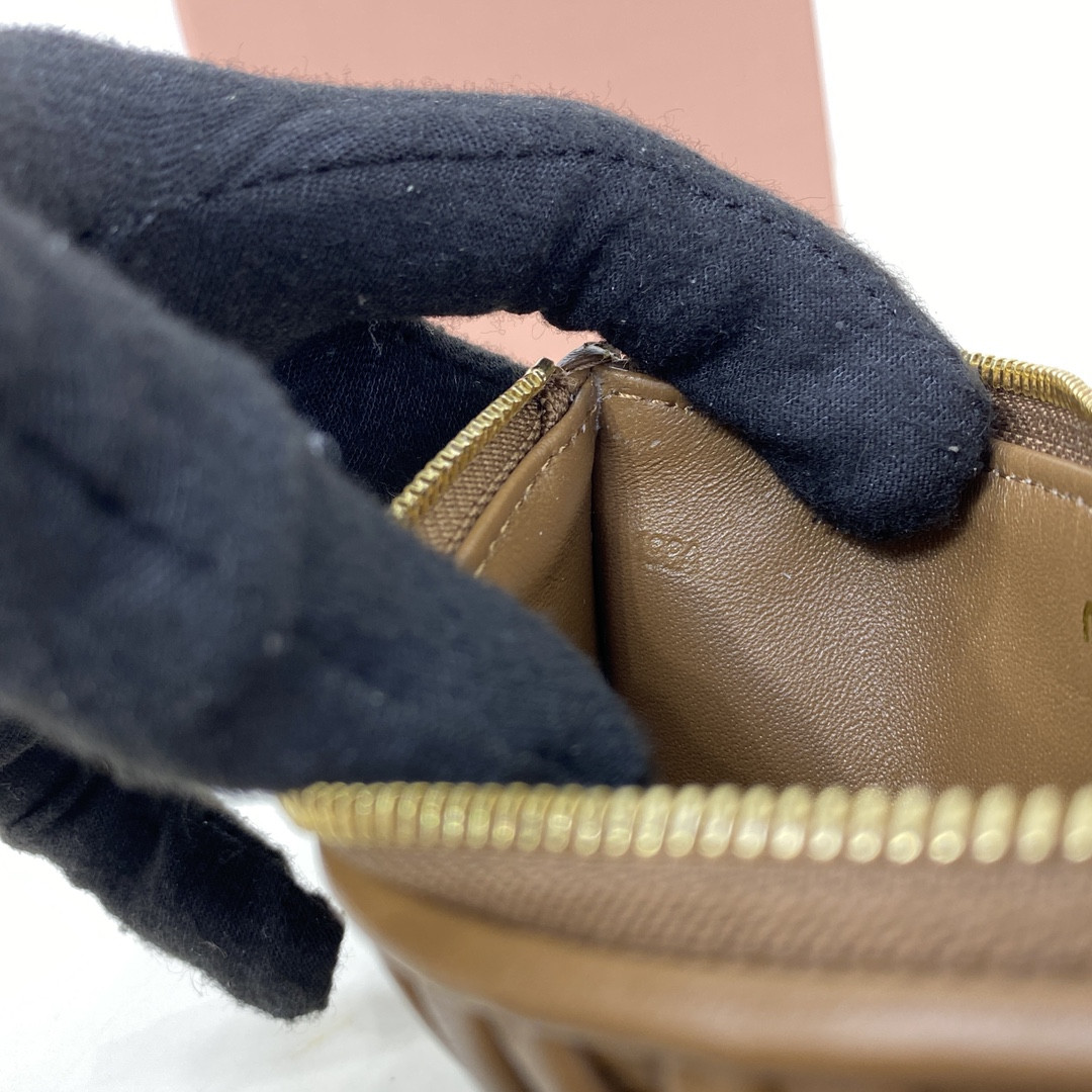 M1v M1v matelassé nappa leather card holder 8x15cm