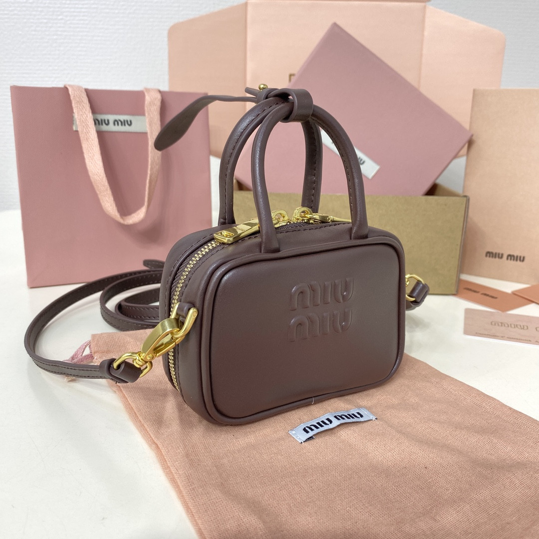 M1v M1v leather micro bag 7x11x4cm