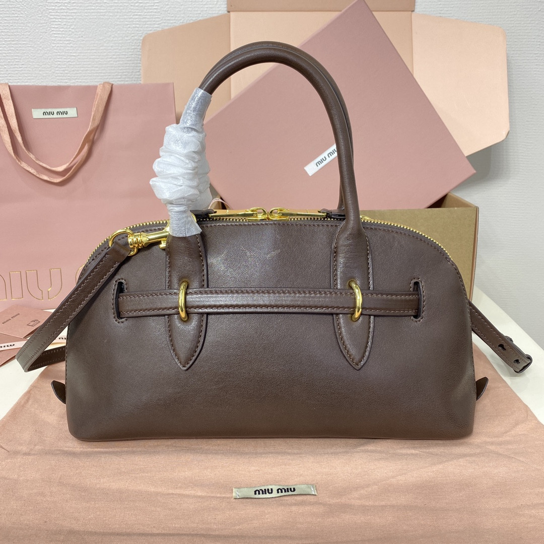 M1v M1v aventure nappa leather top-handle bag 17x33x11cm