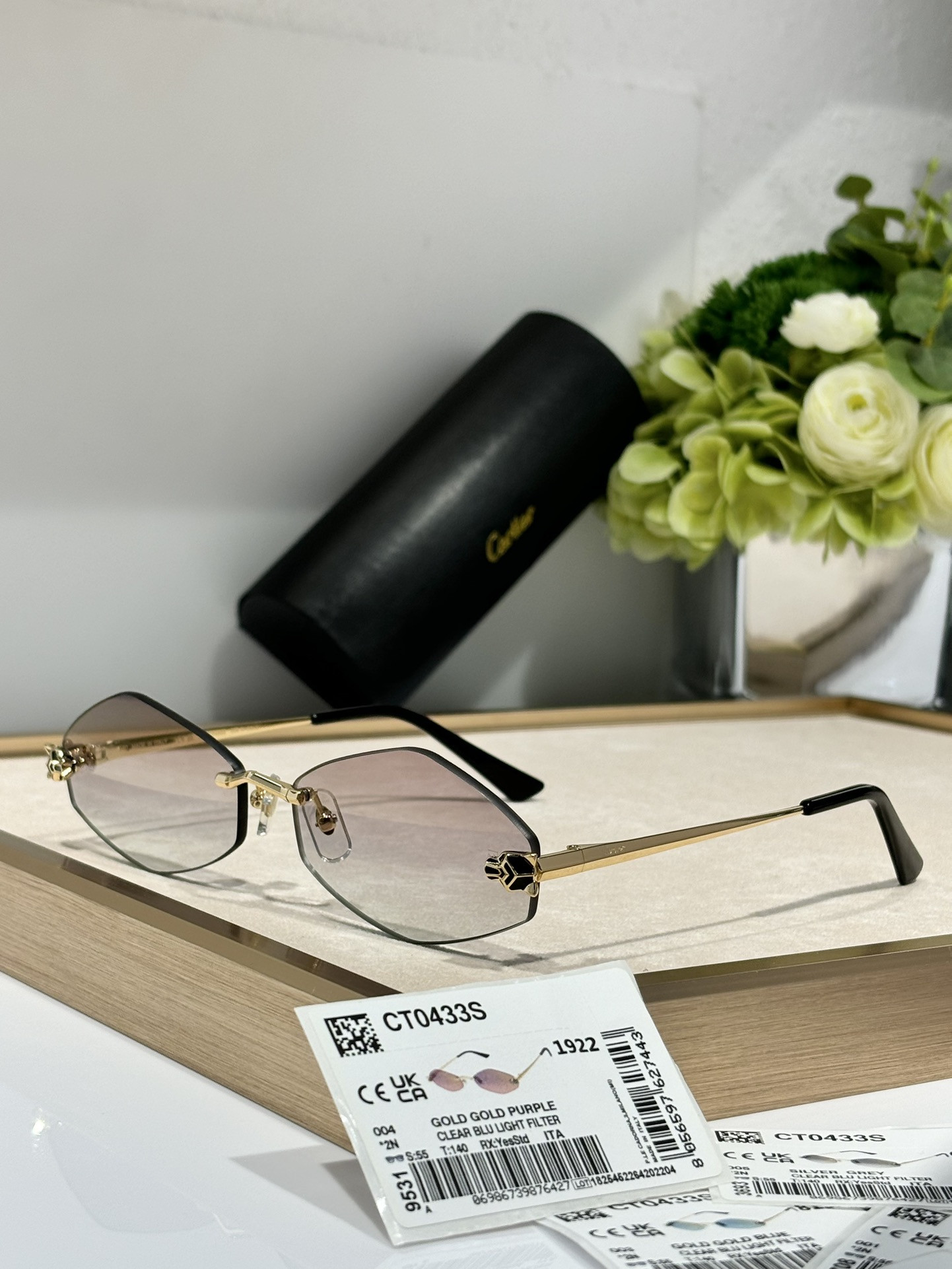 Ca*t*er glasses ct0433s 55-22-140