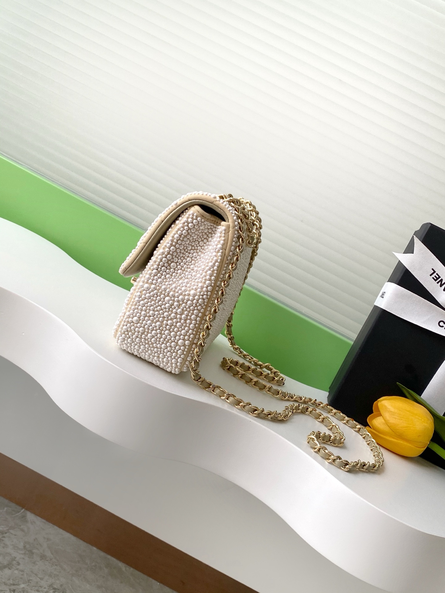 Ch*el cf evening bag  as4297 13x21x8cm