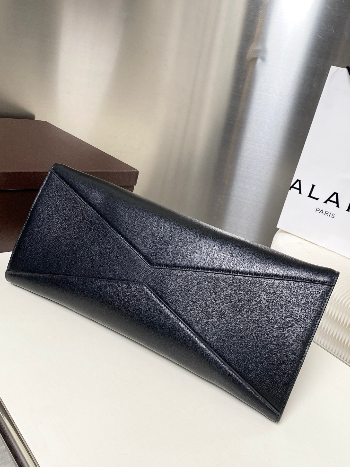 A1a1a LE TECKE Large Double-Zip Bag 42x21.5x18.5cm