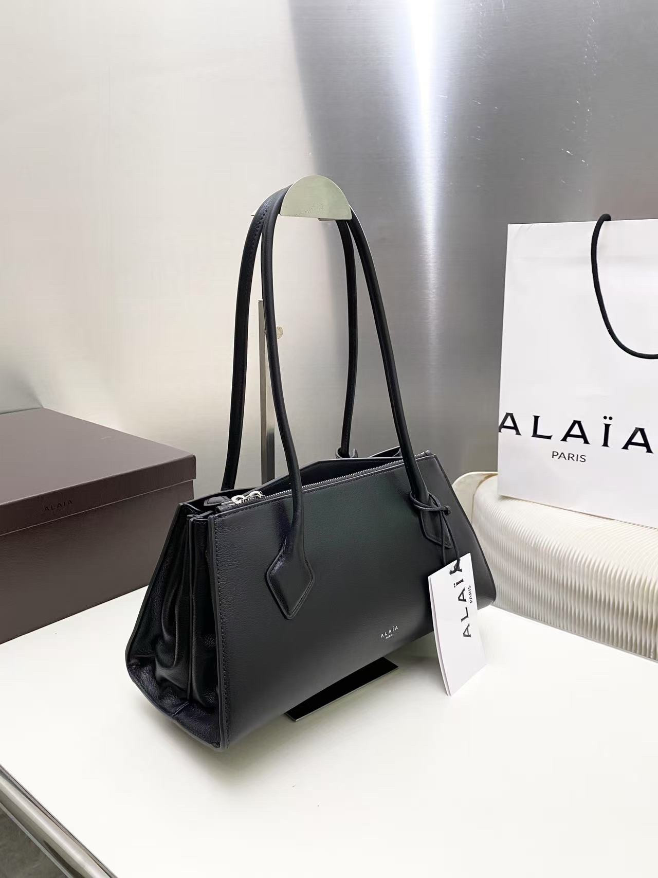 A1a1a LE TECKE Small Double-Zip Bag 32x13x15cm