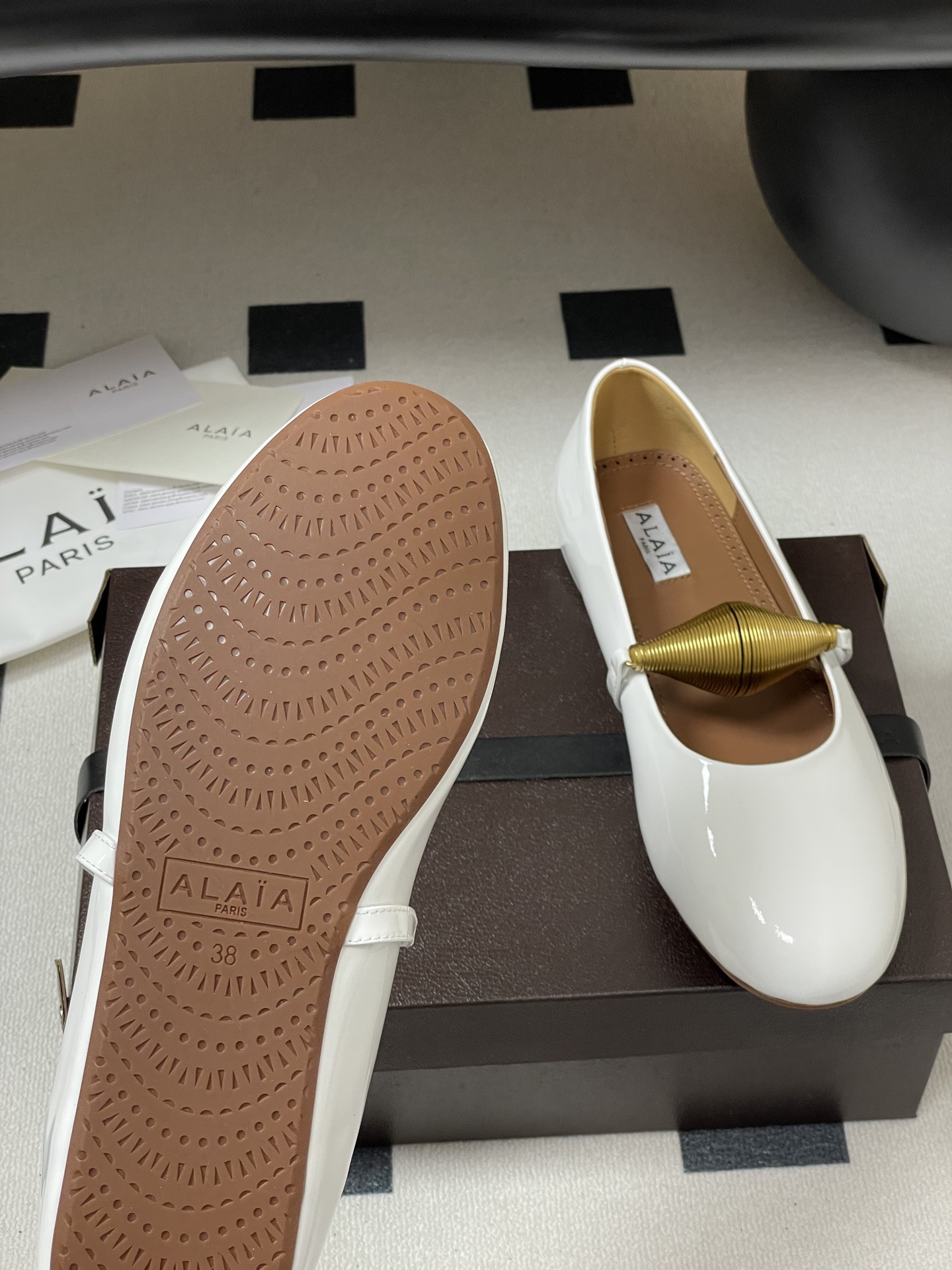 ua alaïa jewel ballet flats(cusT0mized size 7-10 days production time)