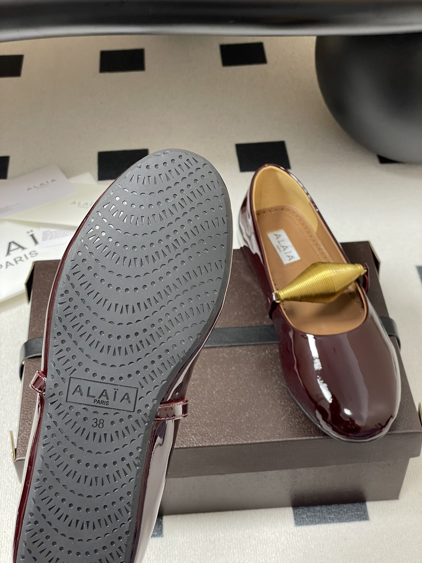 ua alaïa jewel ballet flats(cusT0mized size 7-10 days production time)