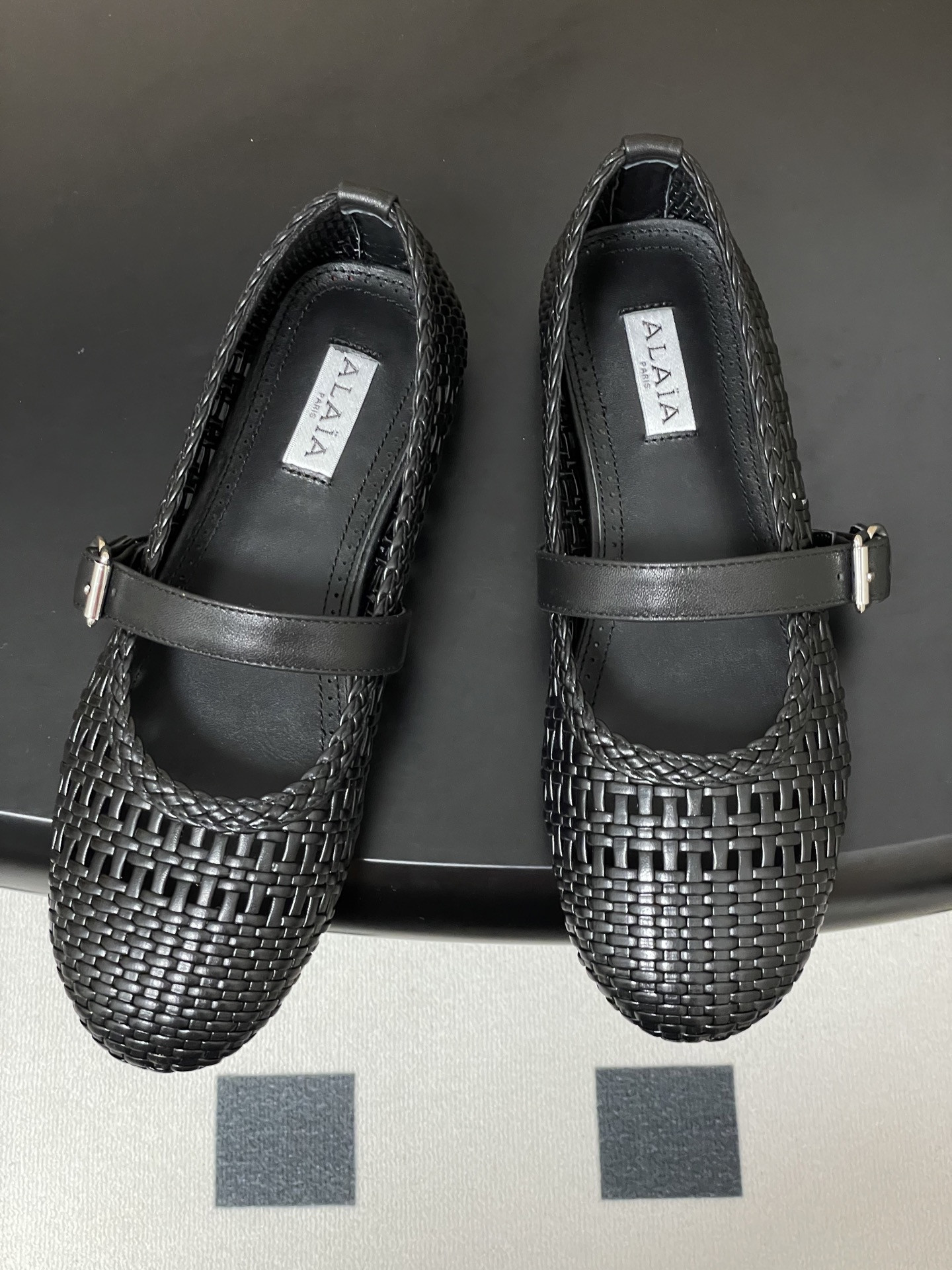 ua alaïa hollow woven mary jane flats(cusT0mized size 7-10 days production time)