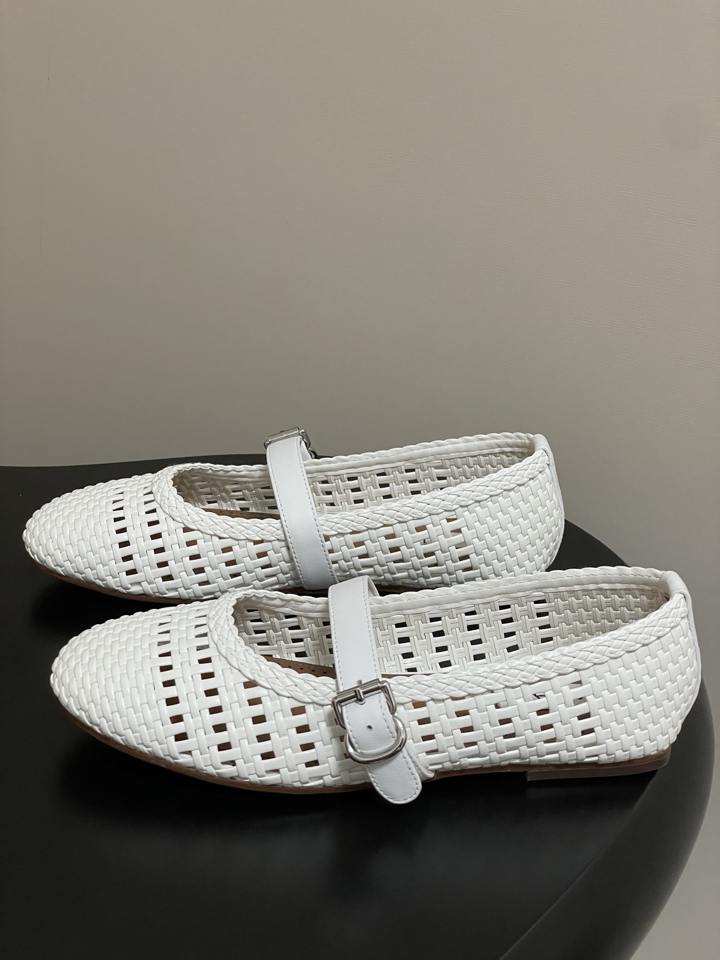 ua alaïa hollow woven mary jane flats(cusT0mized size 7-10 days production time)