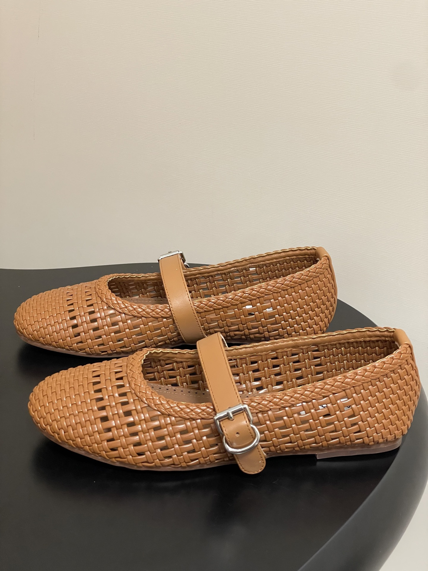 ua alaïa hollow woven mary jane flats(cusT0mized size 7-10 days production time)