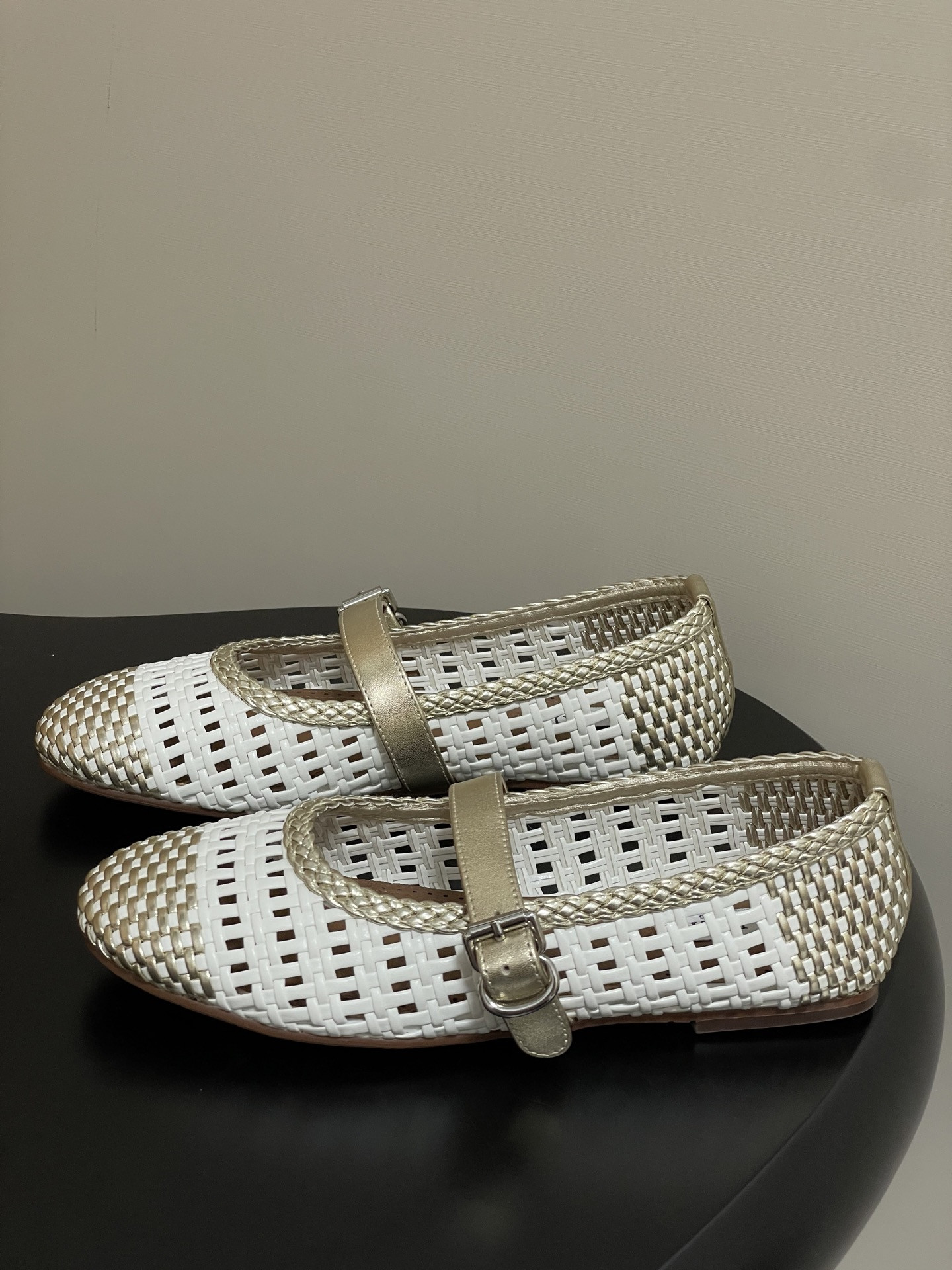 ua alaïa hollow woven mary jane flats(cusT0mized size 7-10 days production time)