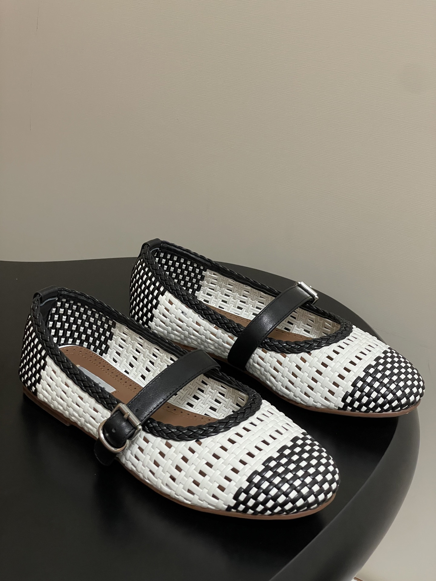ua alaïa hollow woven mary jane flats(cusT0mized size 7-10 days production time)