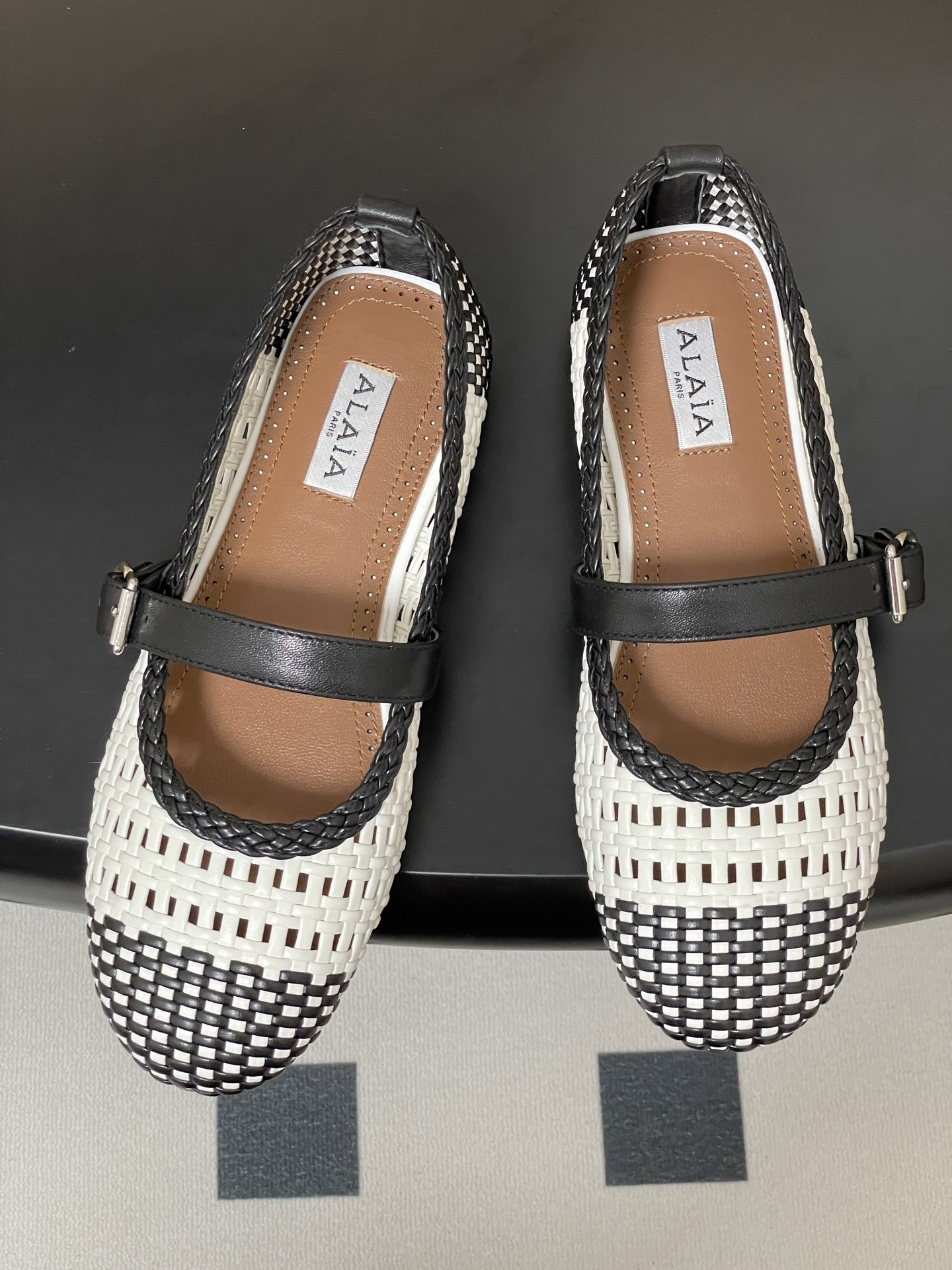 ua alaïa hollow woven mary jane flats(cusT0mized size 7-10 days production time)