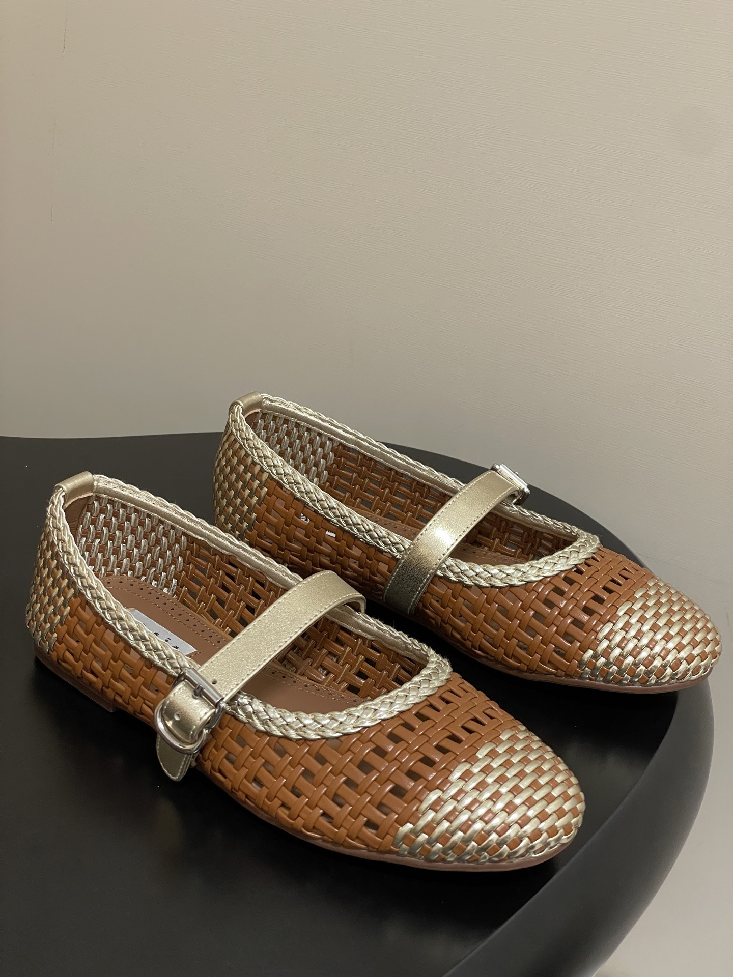 ua alaïa hollow woven mary jane flats(cusT0mized size 7-10 days production time)