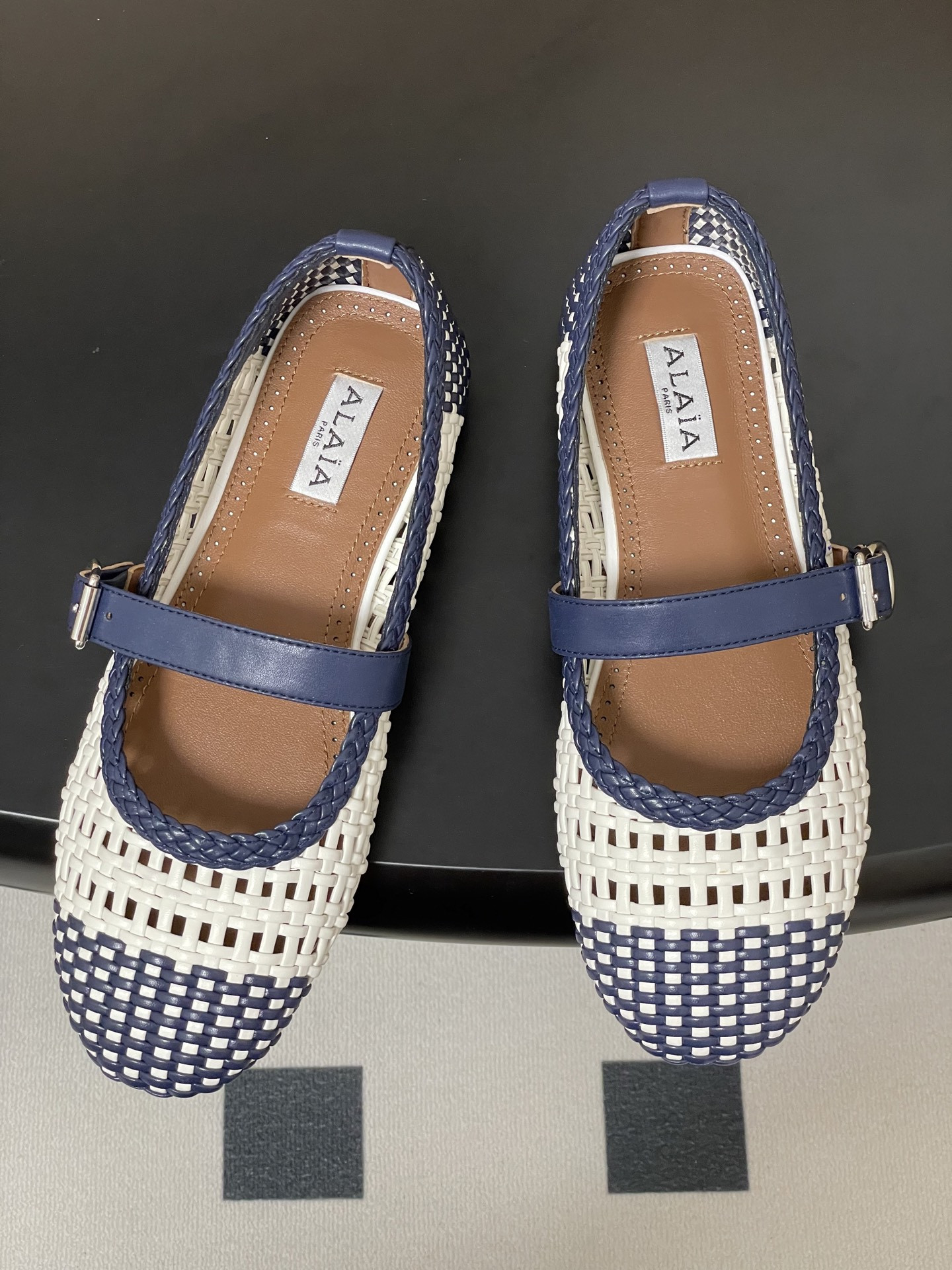 ua alaïa hollow woven mary jane flats(cusT0mized size 7-10 days production time)