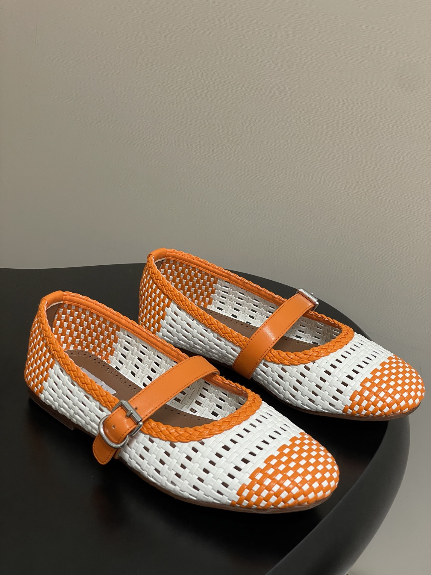 ua alaïa hollow woven mary jane flats(cusT0mized size 7-10 days production time)