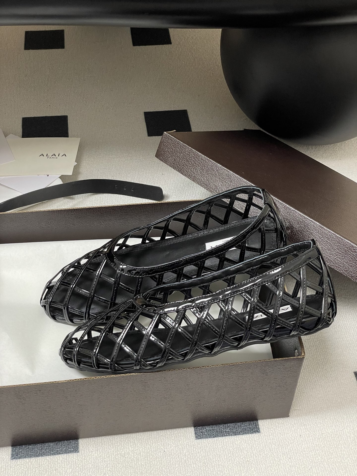 ua alaïa cage ballet flats(cusT0mized size 7-10 days production time)
