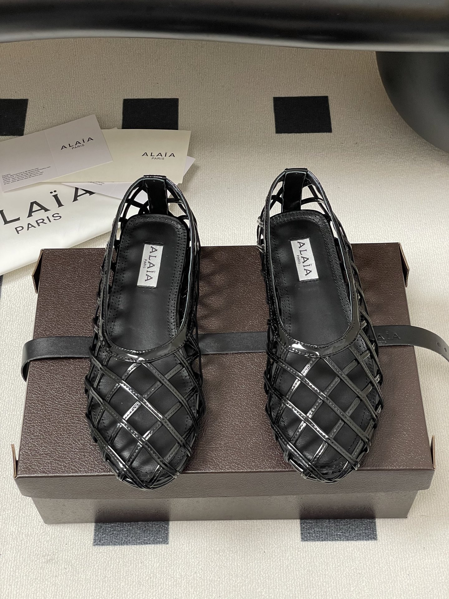 ua alaïa cage ballet flats(cusT0mized size 7-10 days production time)