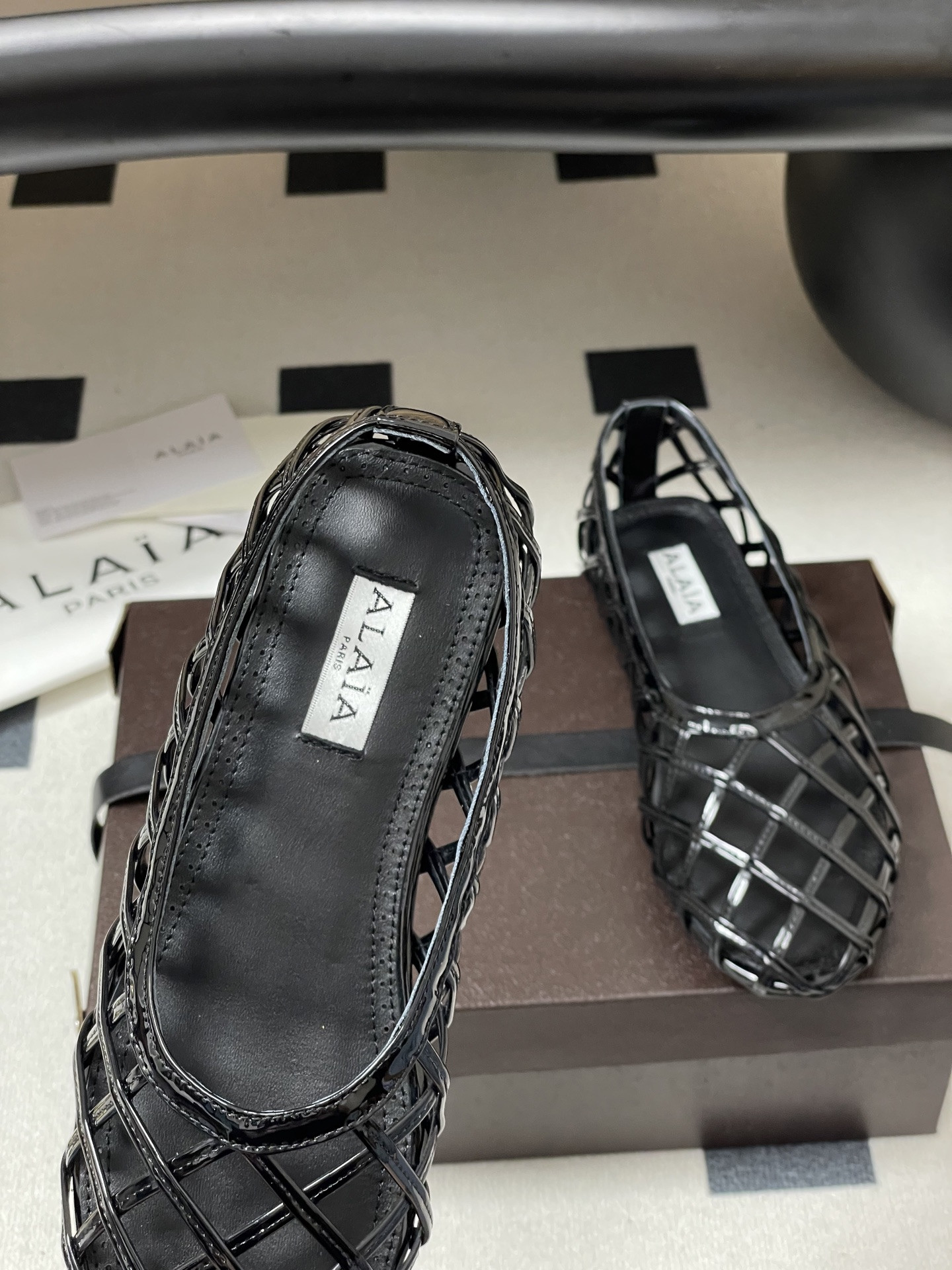 ua alaïa cage ballet flats(cusT0mized size 7-10 days production time)
