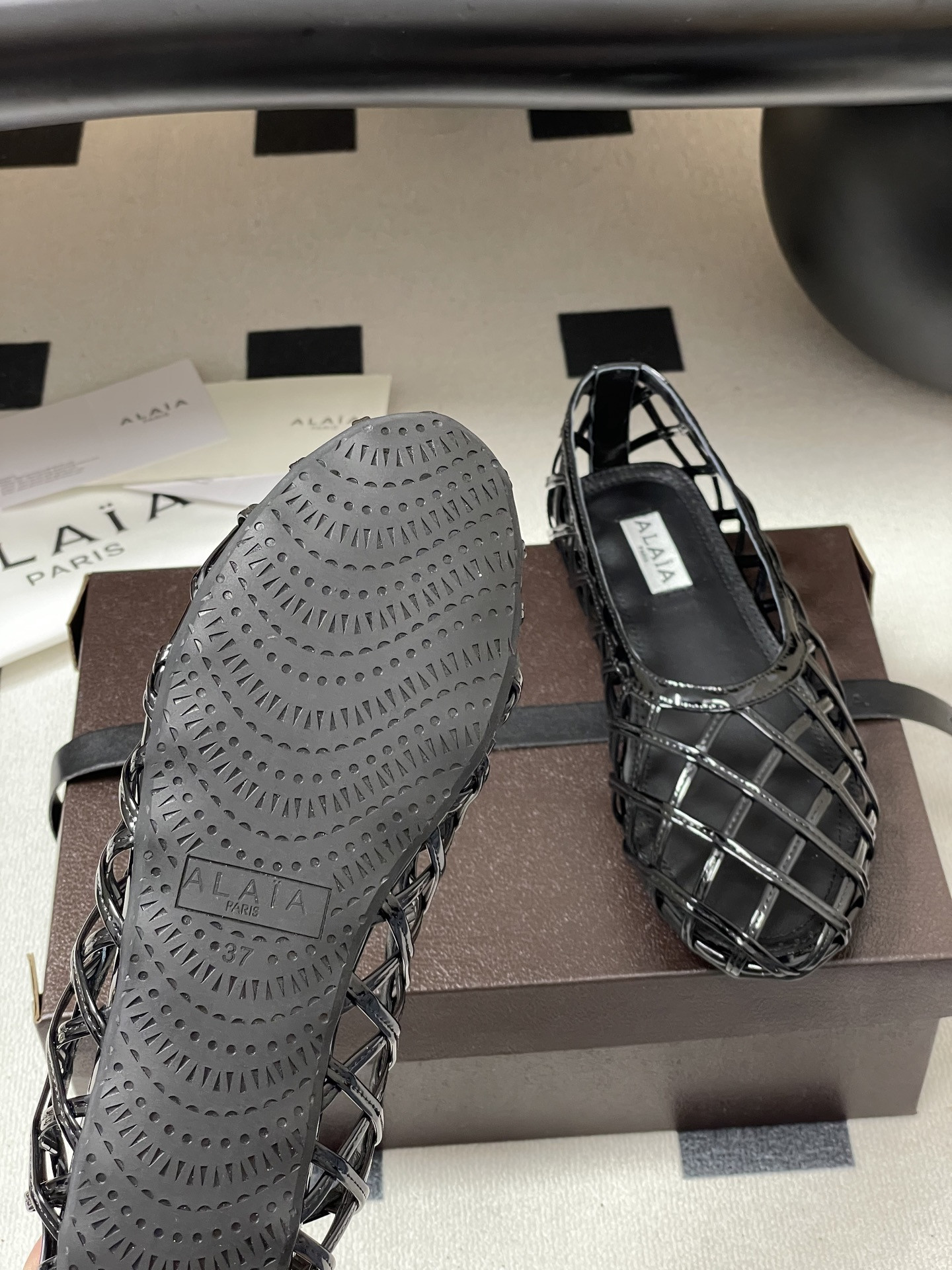 ua alaïa cage ballet flats(cusT0mized size 7-10 days production time)