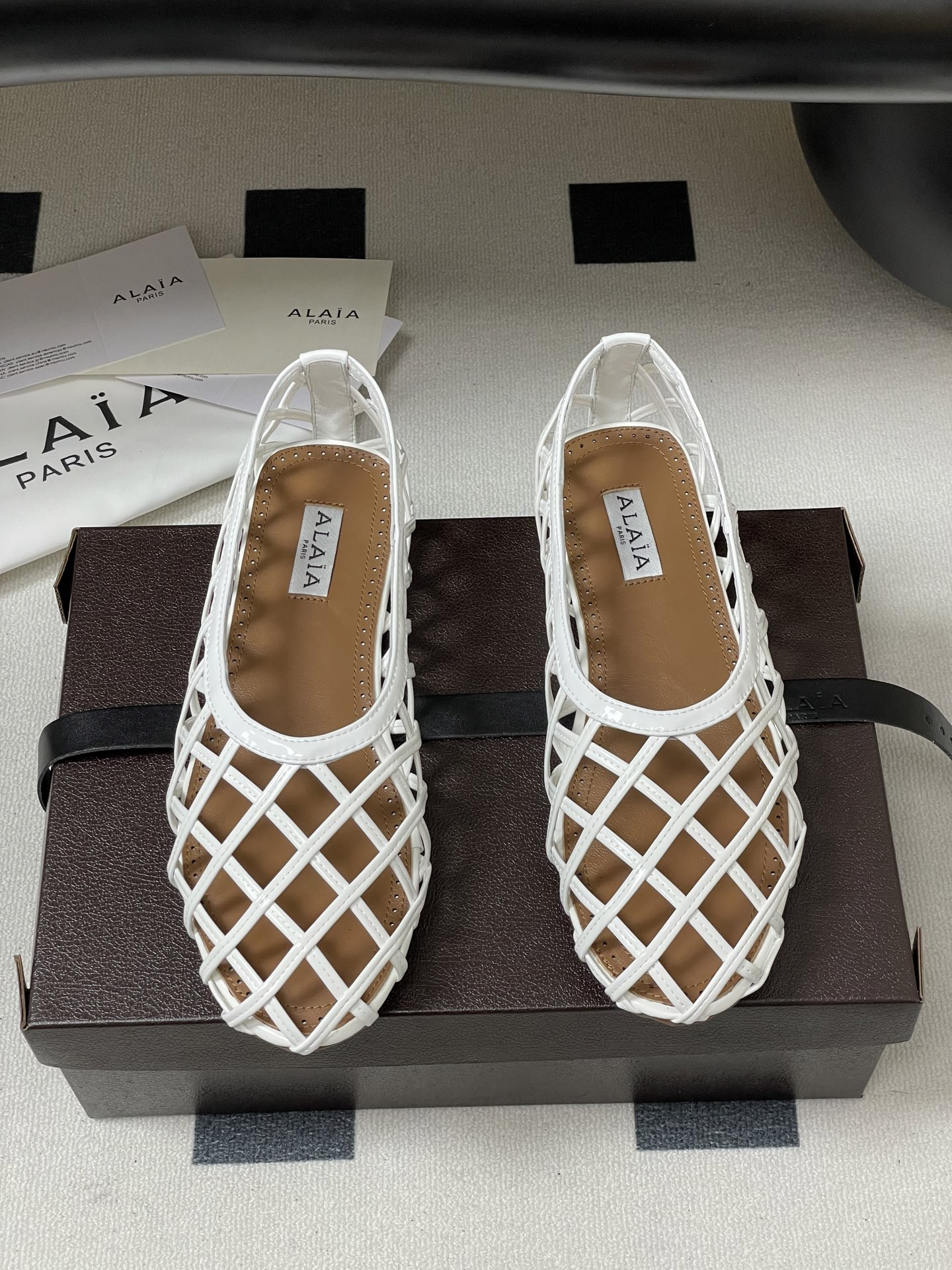 ua alaïa cage ballet flats(cusT0mized size 7-10 days production time)