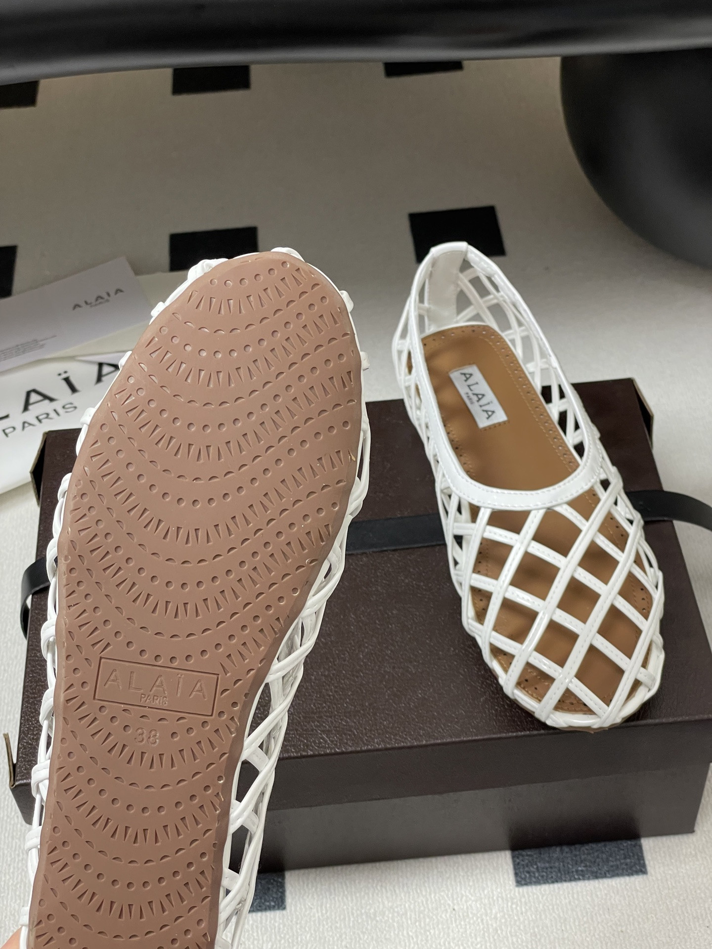 ua alaïa cage ballet flats(cusT0mized size 7-10 days production time)