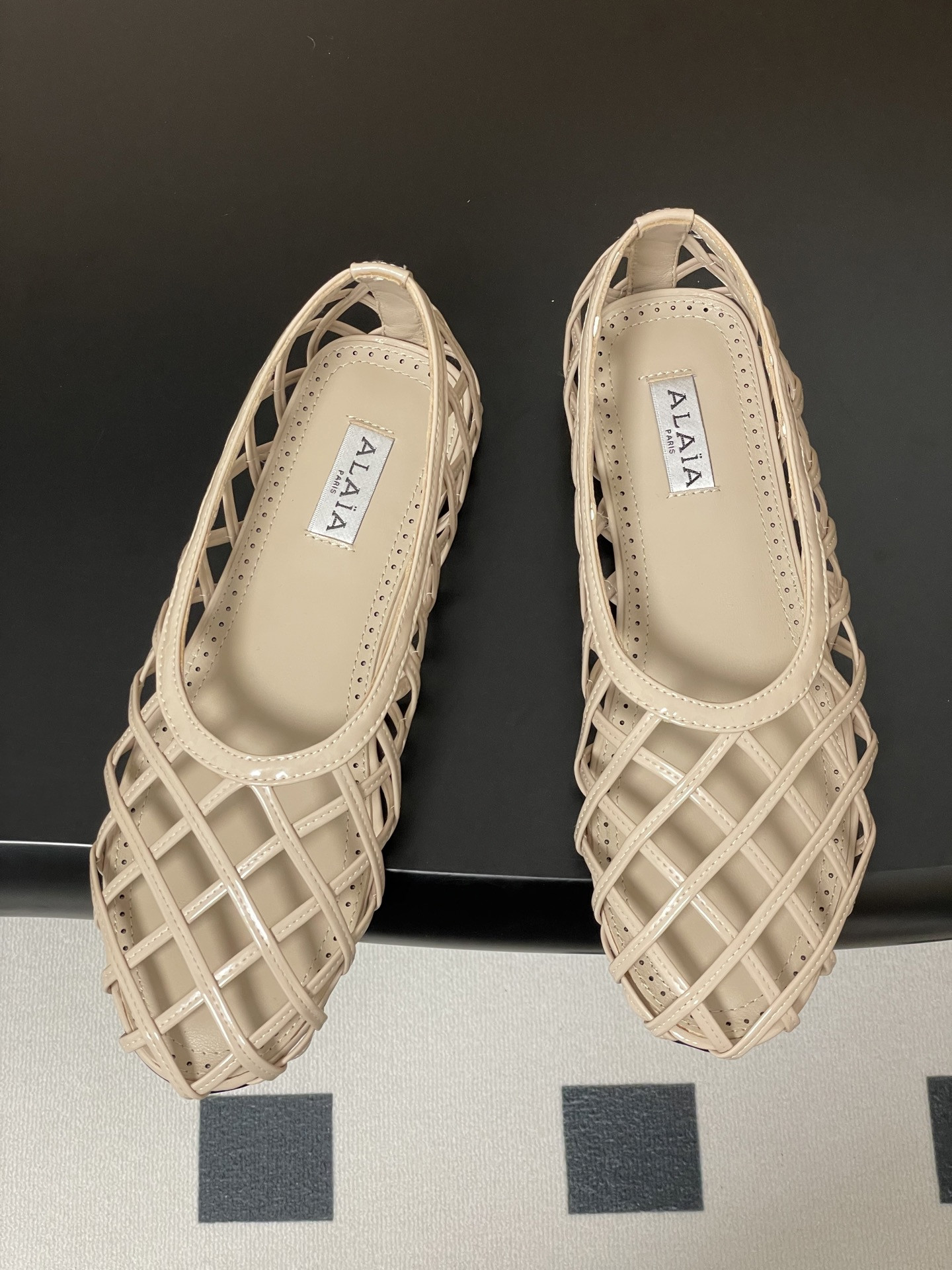 ua alaïa cage ballet flats(cusT0mized size 7-10 days production time)