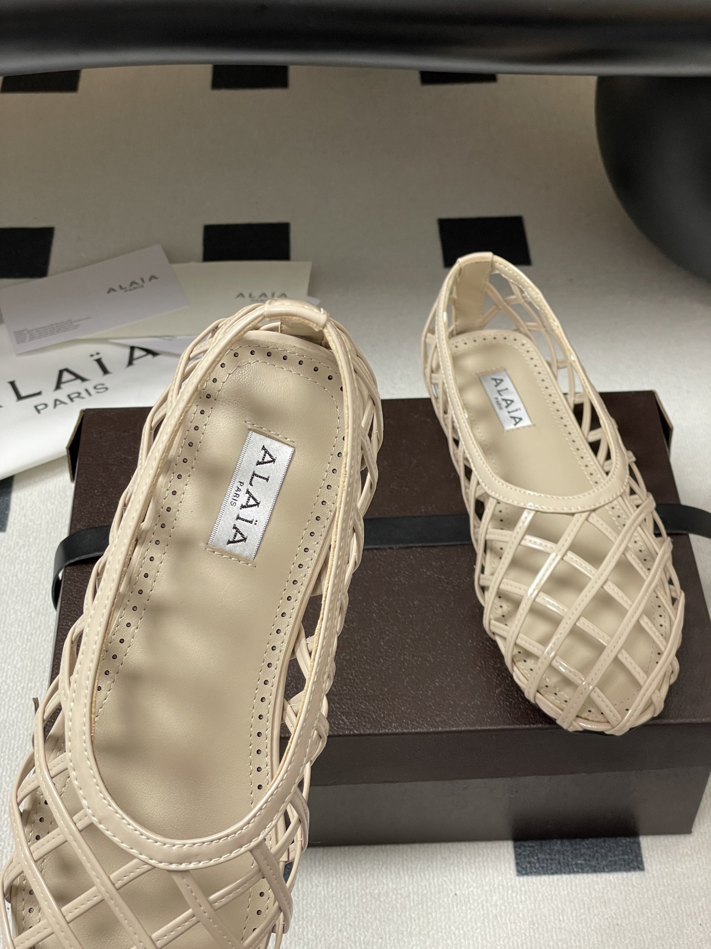 ua alaïa cage ballet flats(cusT0mized size 7-10 days production time)