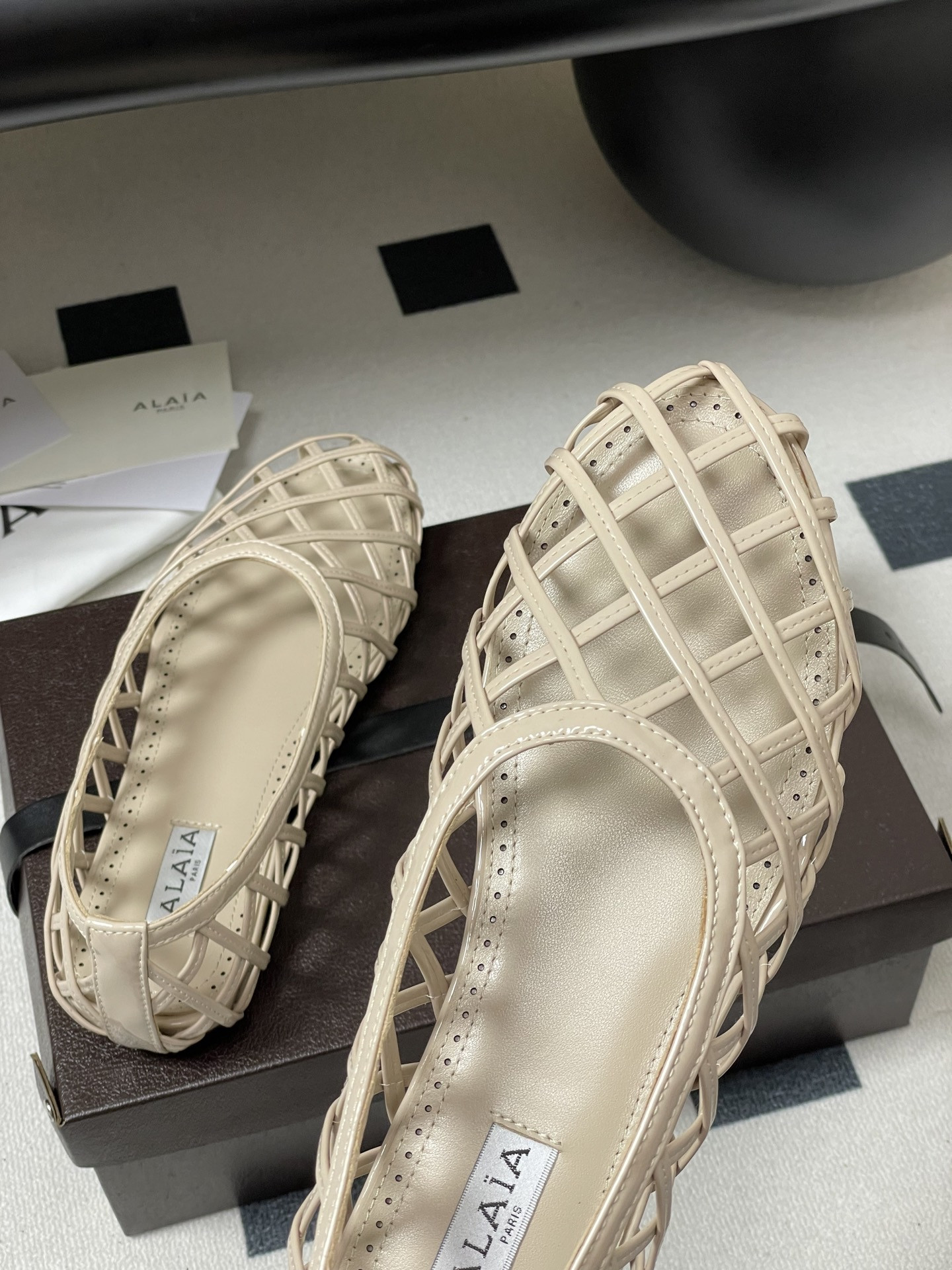 ua alaïa cage ballet flats(cusT0mized size 7-10 days production time)