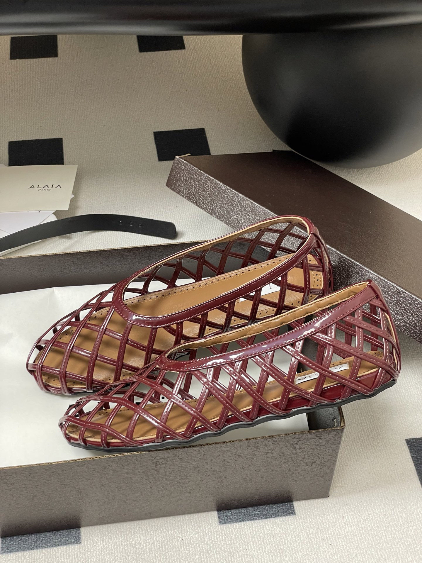 ua alaïa cage ballet flats(cusT0mized size 7-10 days production time)