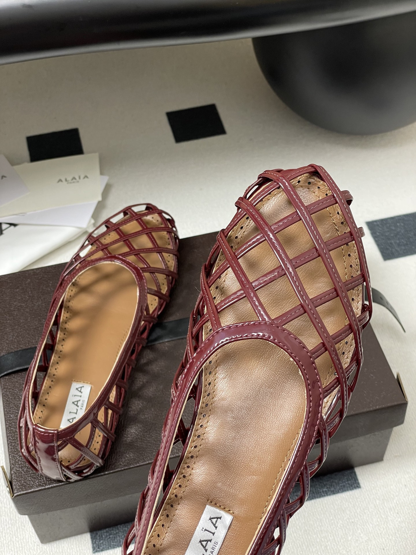 ua alaïa cage ballet flats(cusT0mized size 7-10 days production time)